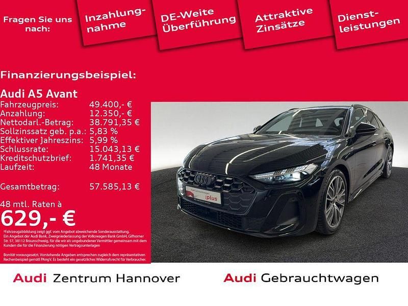 0e mythosschwarz metallic Neu 2025 Audi A5 S-Line Kombi | 49.400 € (Superpreis) - Bild 1/4