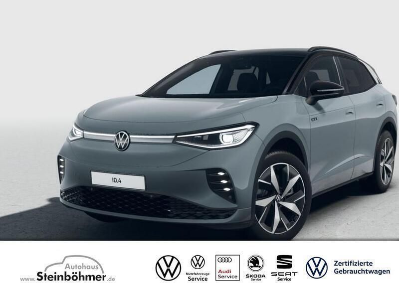 Mondsteingrau schwarz (schwarz) Gebraucht 2022 VW ID.4 GTX SUV | 47.160 € (Teuer) - Bild 1/4