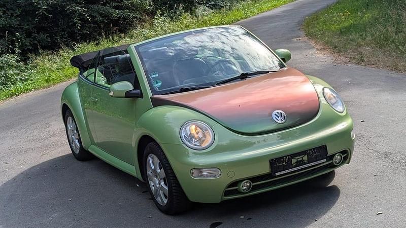 Grün Gebraucht 2003 VW Beetle Highline Cabrio | 3.990 € (Fairer Preis) - Bild 1/4