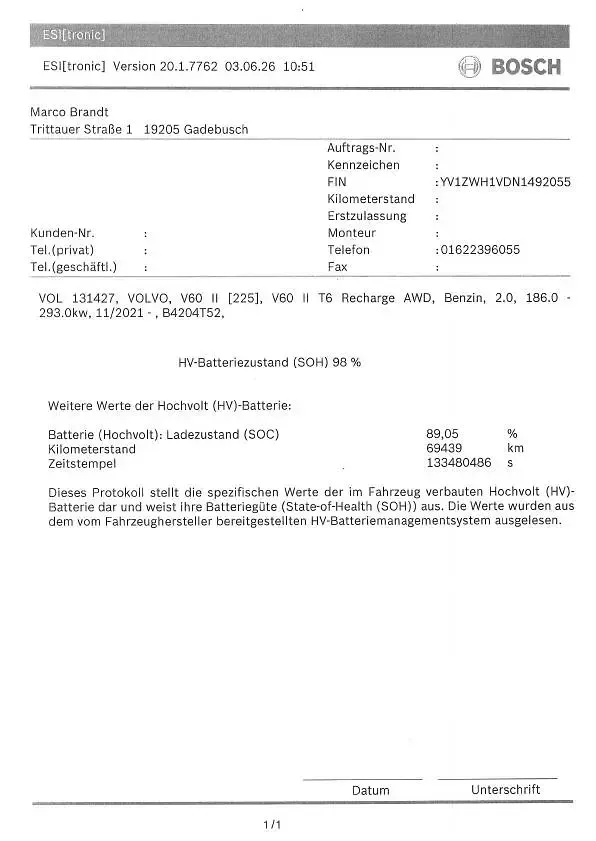 Gebraucht Volvo V60 Plus 398 PS (292 kW) 2022 Andere Kombi