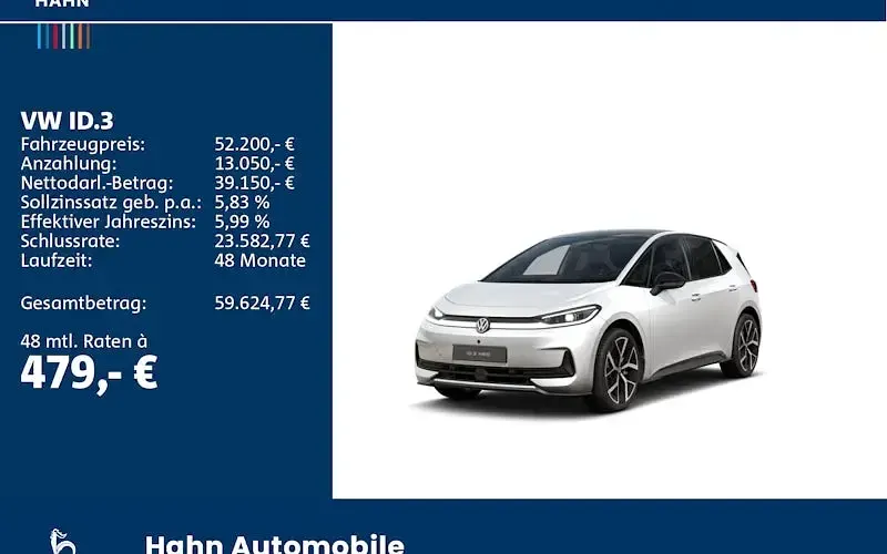 Gebraucht VW ID.3 Style 169 kW (231 PS) 2026 Weiß Kleinwagen