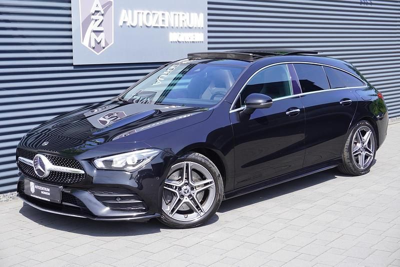 Nachtschwarz unilack Gebraucht 2020 Mercedes CLA220 Shooting Brake AMG line Kombi | 29.990 € (Teuer) - Bild 1/4
