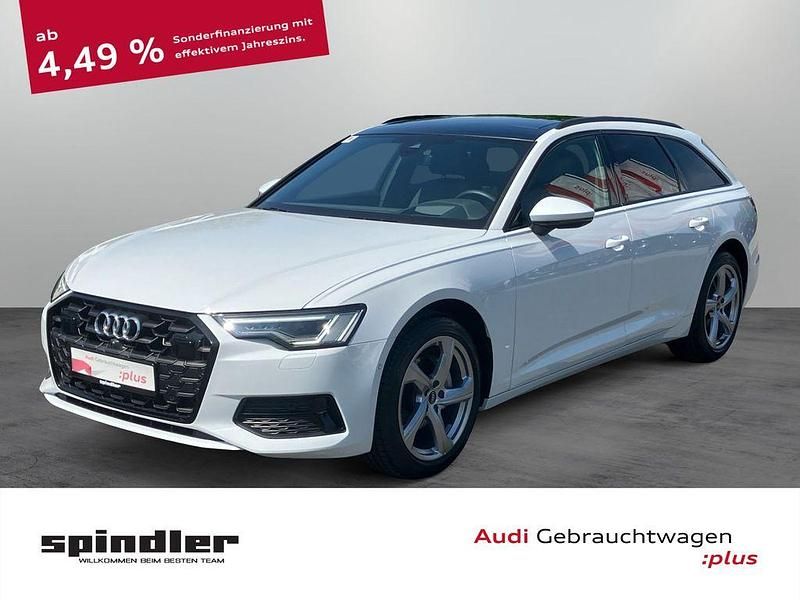 Gletscherweiß metallic Gebraucht 2024 Audi A6 Advanced Plus Kombi | 44.380 € (Guter Preis) - Bild 1/4