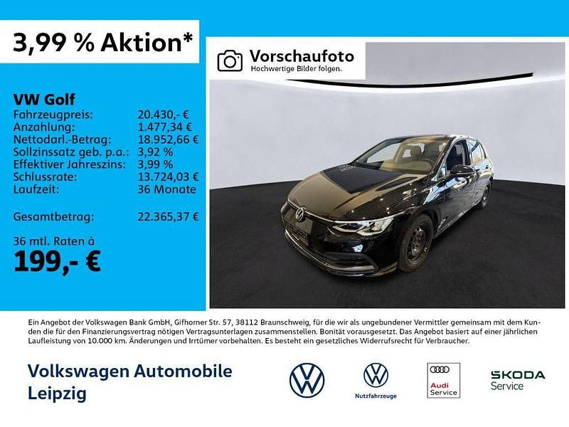 Gebraucht VW Golf VIII Active 110 PS (80 kW) 2022 Schwarz Limousine
