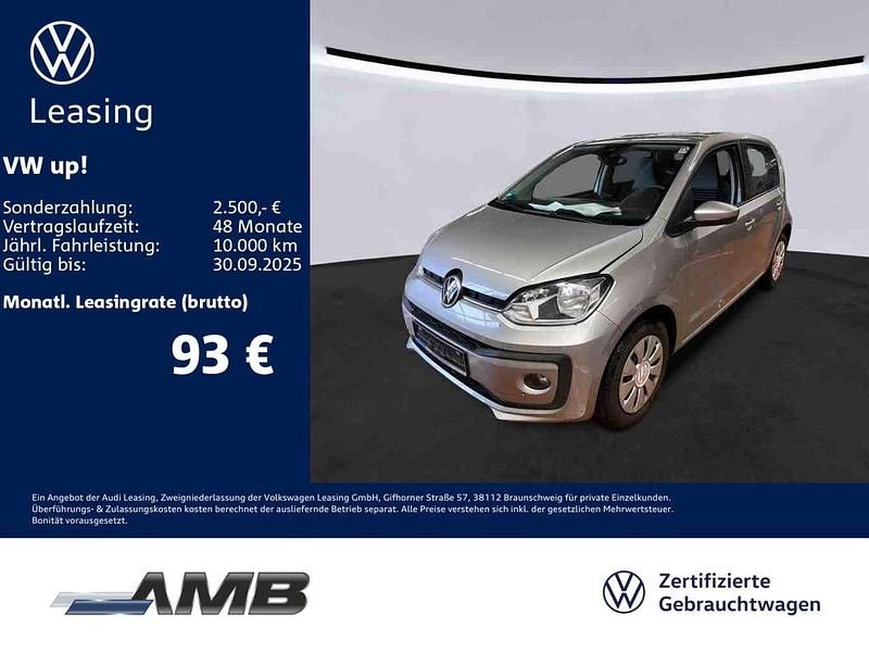 Tungsten silver metallic Gebraucht 2022 VW up! Kleinwagen | 12.480 € (Fairer Preis) - Bild 1/3