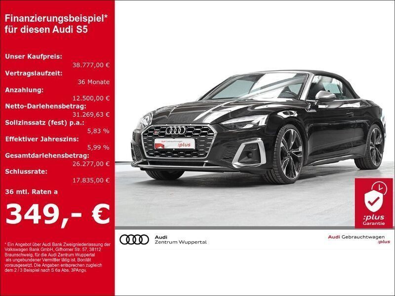 Schwarz Gebraucht 2022 Audi S5 Cabriolet Comfort Cabrio | 42.555 € (Guter Preis) - Bild 1/3