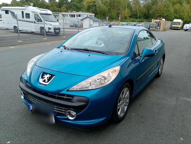 Blau Gebraucht 2007 Peugeot 207 CC Cabrio | 2.450 € (Fairer Preis) - Bild 1/4