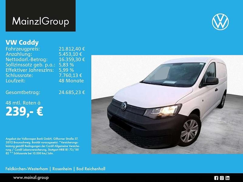 Gebraucht VW Caddy 122 PS (89 kW) 2022 Candyweiß Van / Kleinbus