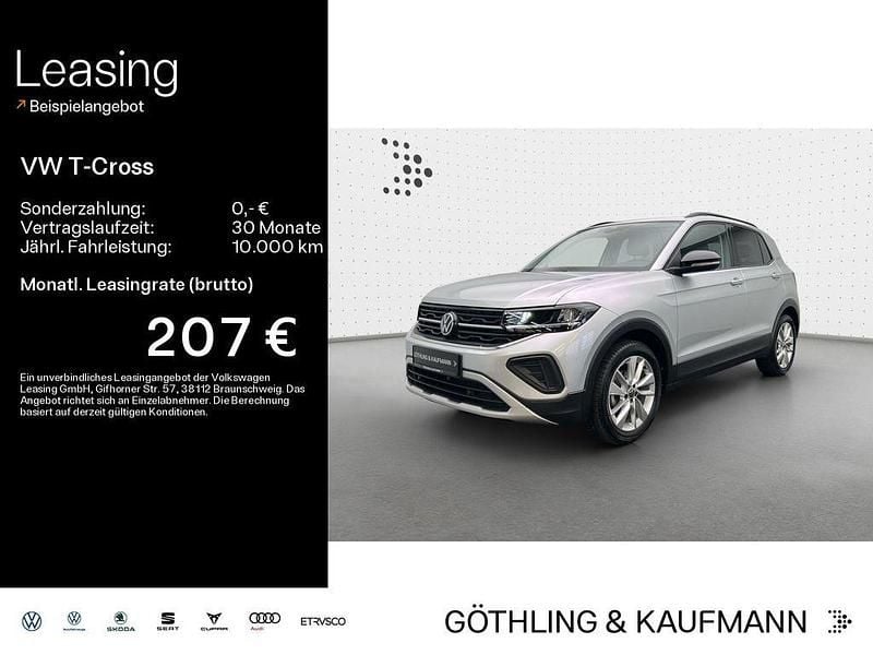 Reflexsilber metallic Gebraucht 2025 VW T-Cross Goal SUV | 20.780 € (Fairer Preis) - Bild 1/4