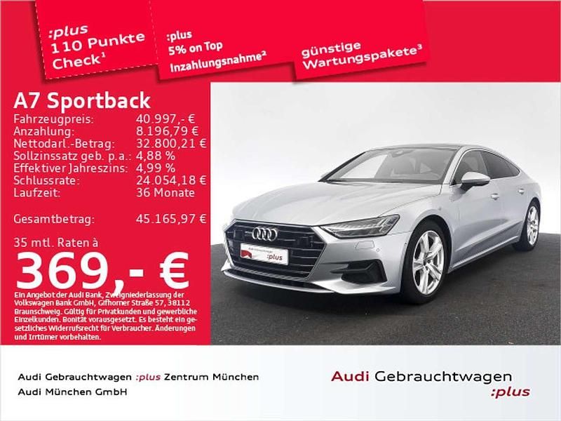Gebraucht Audi A7 S-Line 265 PS (194 kW) 2021 Florettsilber metallic Limousine