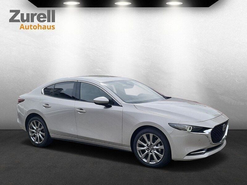 Silber Gebraucht 2024 Mazda 3 Exclusive-Line Limousine | 29.580 € (Fairer Preis) - Bild 1/4