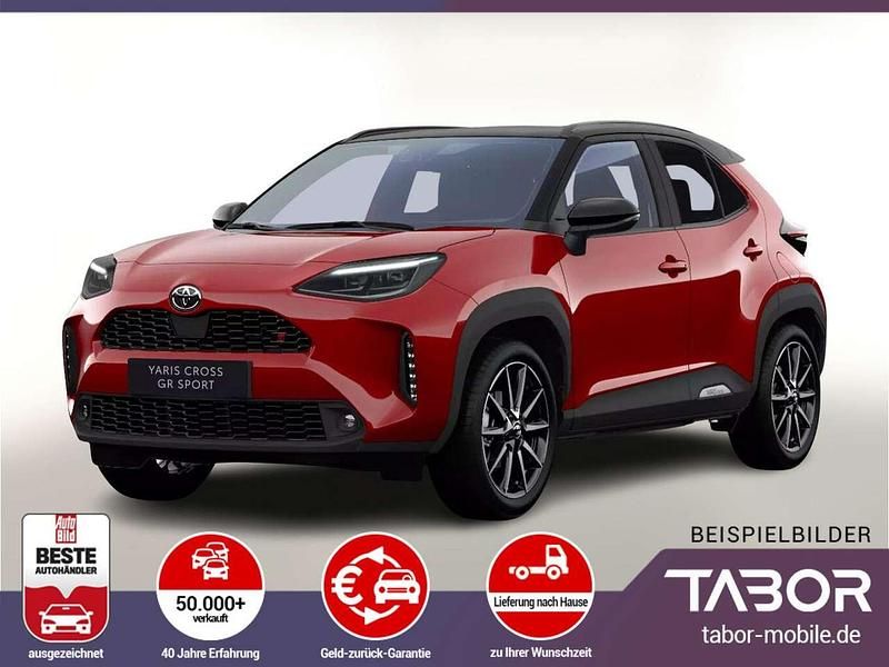 Karminarot metallic / dachfarb Neu 2025 Toyota Yaris Hybrid Sport Kleinwagen | 31.442 € (Etwas zu teuer) - Bild 1/4