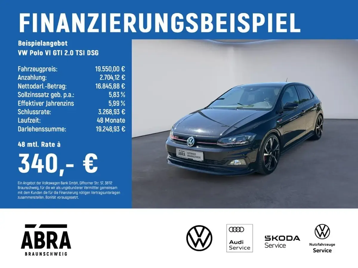 Gebraucht VW Polo Beats 200 PS (147 kW) 2020 Schwarz Kleinwagen