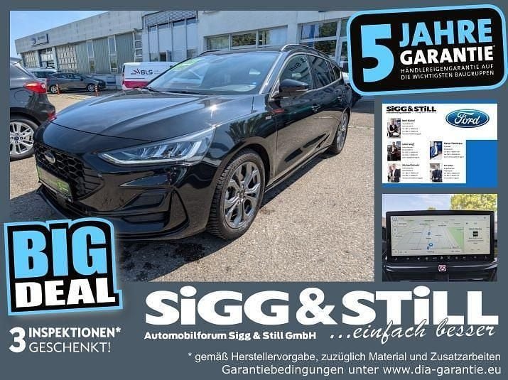 Obsidianschwarz metallic Gebraucht 2024 Ford Focus ST-Line Kombi | 20.290 € (Superpreis) - Bild 1/4