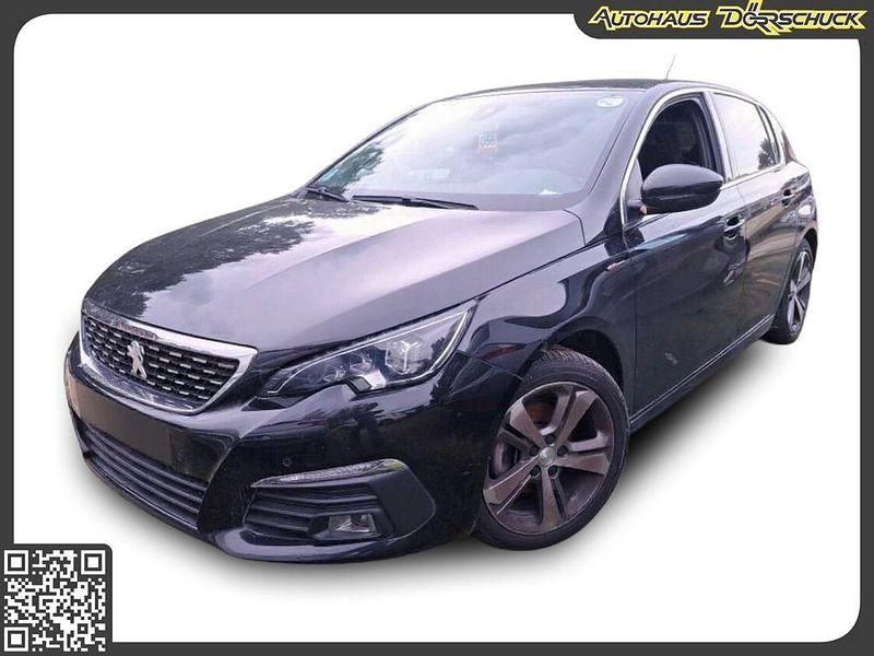 Schwarz (metallic) Gebraucht 2020 Peugeot 308 GT-line Limousine | 13.390 € (Fairer Preis) - Bild 1/3