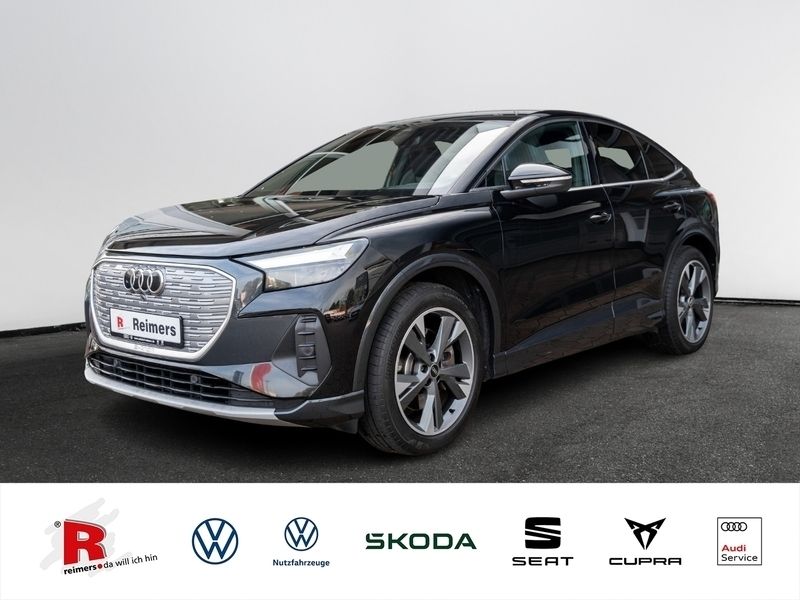 Mythosschwarz metallic Gebraucht 2021 Audi Q4 Sportback e-tron Sport SUV | 35.740 € (Fairer Preis) - Bild 1/4