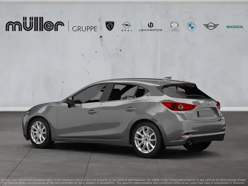 Gebraucht Mazda 3 120 PS (88 kW) 2018 Matrixgrau metallic Limousine