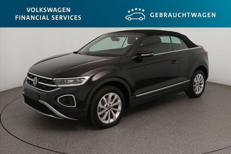 Schwarz Gebraucht 2023 VW T-Roc Cabriolet Style Cabrio | 30.990 € (Fairer Preis) - Bild 1/2
