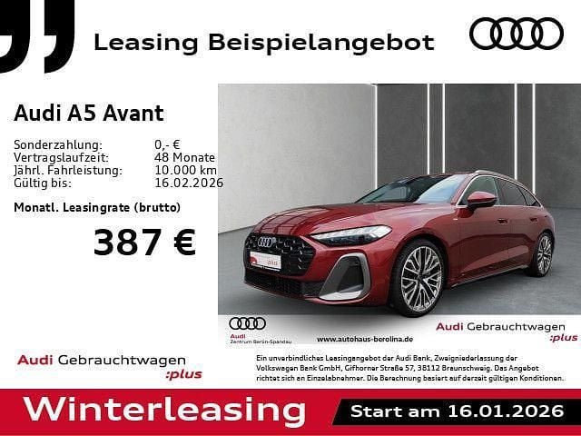 Rot Gebraucht 2025 Audi A5 S-Line Kombi | 46.755 € (Superpreis) - Bild 1/4