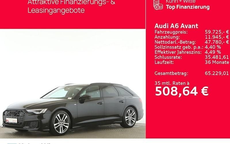 Gebraucht Audi A6 S-Line 245 PS (180 kW) 2025 Mythosschwarz metallic Kombi