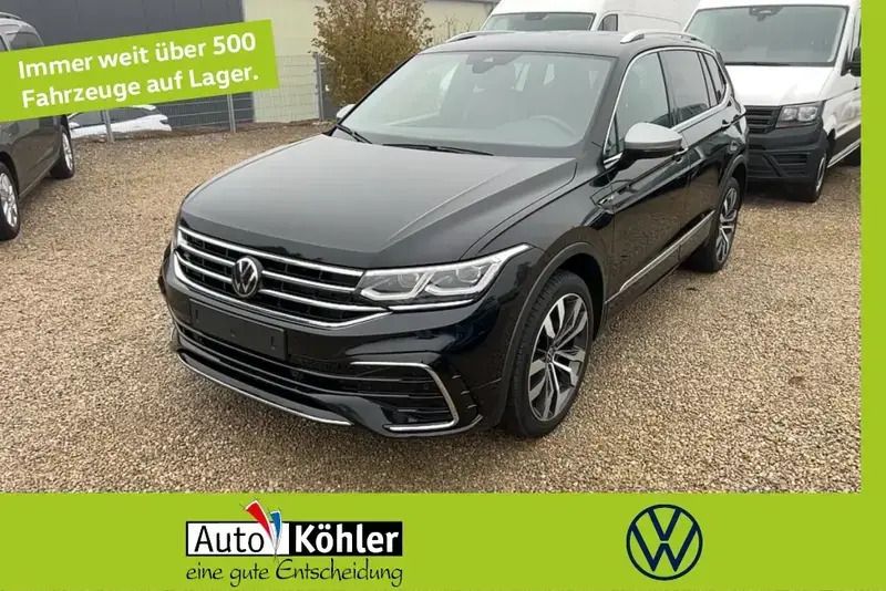 Deep black Neu 2024 VW Tiguan Allspace R-line SUV | 45.750 € (Superpreis) - Bild 1/4