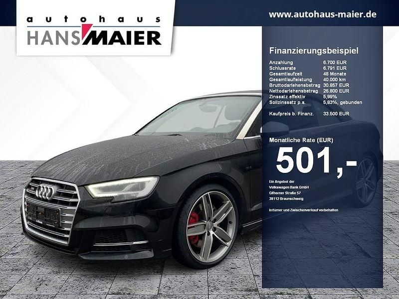 Mythosschwarz metallic Gebraucht 2019 Audi S3 Cabriolet Sport Cabrio | 33.500 € (Fairer Preis) - Bild 1/4