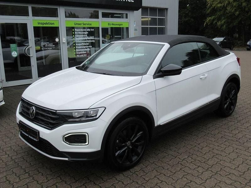 Weiß Gebraucht 2020 VW T-Roc Cabriolet Style Cabrio | 20.450 € (Guter Preis) - Bild 1/4