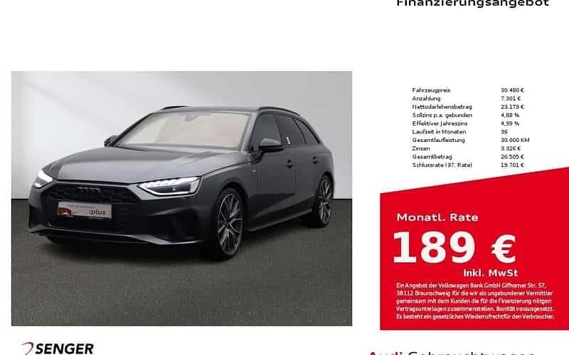 Grau Gebraucht 2022 Audi A4 S-Line Kombi | 30.480 € (Guter Preis) - Bild 1/4