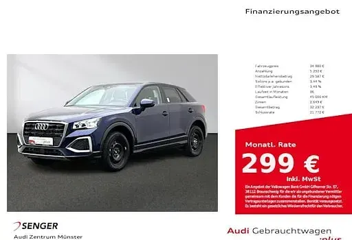 Second-hand Audi Q2 Advanced 150 CP (110 kW) 2025 Albastru SUV