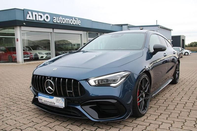 Blau Gebraucht 2021 Mercedes CLA45 AMG AMG Limousine | 39.990 € (Guter Preis) - Bild 1/4