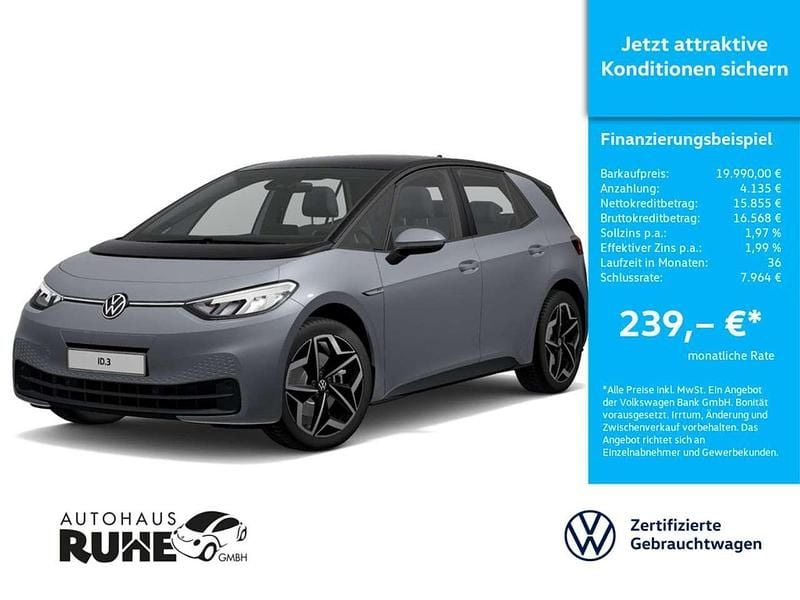 Gebraucht VW ID.3 Pro 106 kW (145 PS) 2022 Grau Kleinwagen