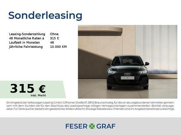 Neu Audi A1 Comfort 95 PS (69 kW) 2025 Schwarz (mythosschwarz metallic) SUV