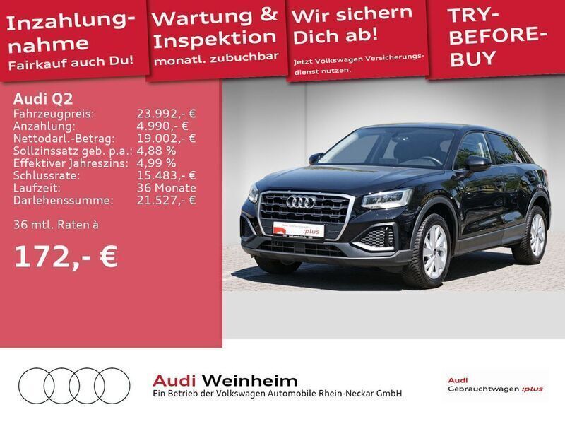 Mythosschwarz metallic Gebraucht 2022 Audi Q2 Comfort SUV | 25.791 € (Fairer Preis) - Bild 1/2