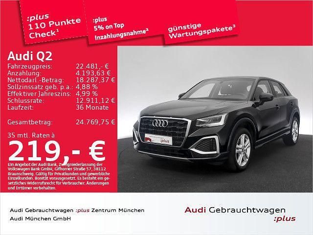 Gebraucht Audi Q2 Advanced Plus 110 PS (80 kW) 2022 Brillantschwarz SUV