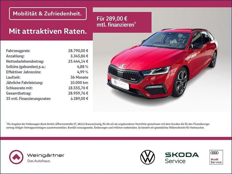 Gebraucht Skoda Octavia RS 245 PS (180 kW) 2021 Rot Kombi