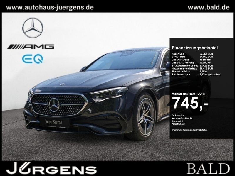 Grau graphitgrau metallic Gebraucht 2023 Mercedes E450 AMG Limousine | 77.690 € - Bild 1/4