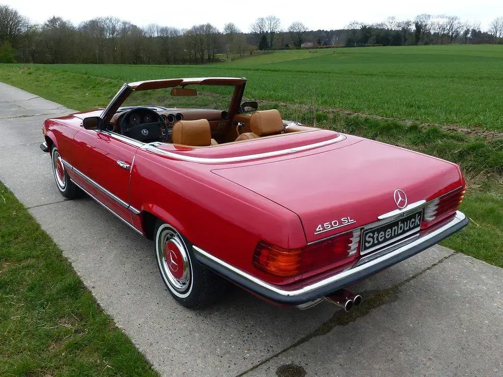 Gebraucht Mercedes SL450 192 PS (141 kW) 1974 Rot Cabrio