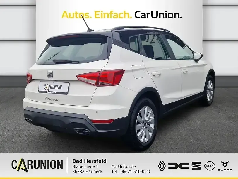 Gebraucht Seat Arona Style 95 PS (69 kW) 2022 Candy weiß/dach schwarz SUV