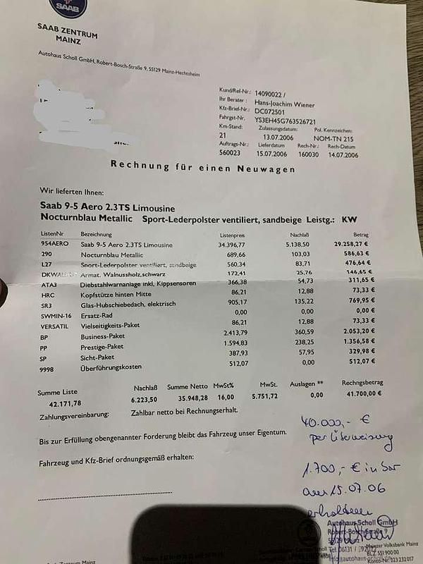 Gebraucht Saab 9-5 Aero 260 PS (191 kW) 2006 Blau Limousine