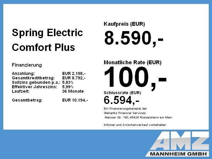 Gebraucht Dacia Spring Comfort Plus 33 kW (45 PS) 2021 Polarweiss Kleinwagen