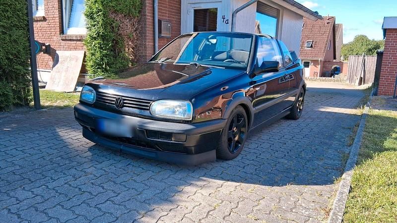Schwarz Gebraucht 1997 VW Golf Cabriolet Cabrio | 499 € (Superpreis) - Bild 1/4