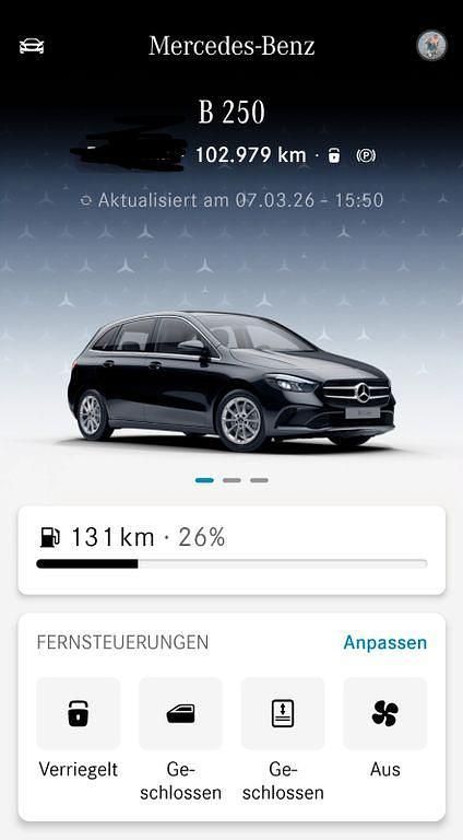 Gebraucht Mercedes B250 224 PS (164 kW) 2019 Schwarz Van / Kleinbus