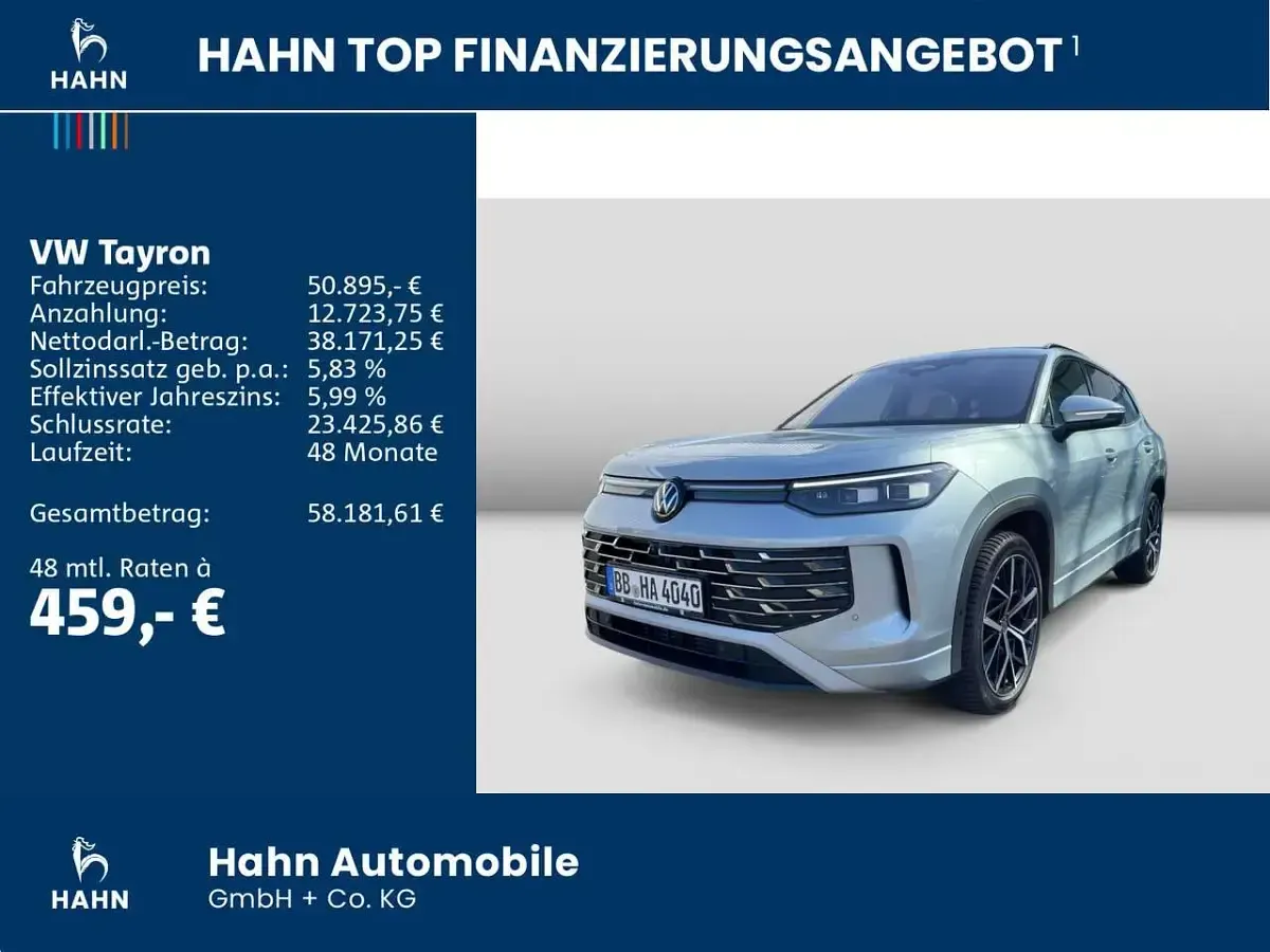 Gebraucht VW Tayron Elegance 193 PS (141 kW) 2026 Oyster silver metallic SUV