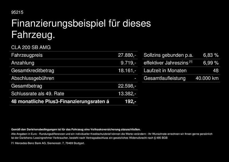 Gebraucht Mercedes CLA200 Shooting Brake AMG line 163 PS (119 kW) 2023 Andere farbe Kombi