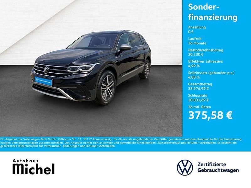 Schwarz Gebraucht 2022 VW Tiguan Allspace Elegance SUV | 30.230 € (Superpreis) - Bild 1/2