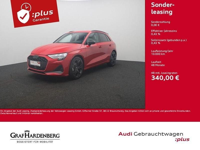 Progressivrot metallic Gebraucht 2024 Audi A3 Sportback S-Line Limousine | 38.980 € (Fairer Preis) - Bild 1/4