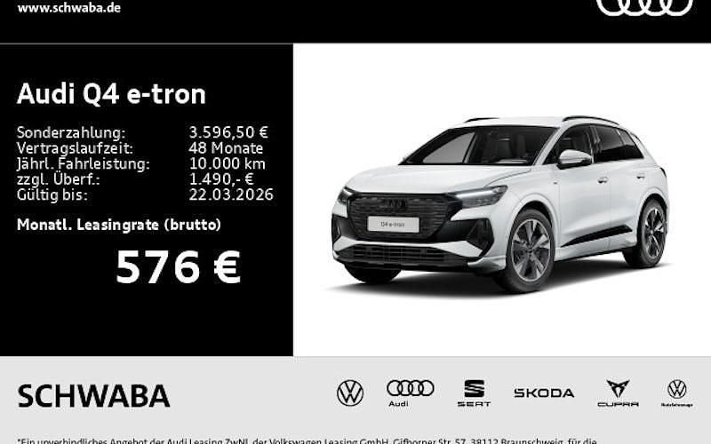Neu Audi Q4 e-tron Ambiente 210 kW (286 PS) 2026 Weiß SUV
