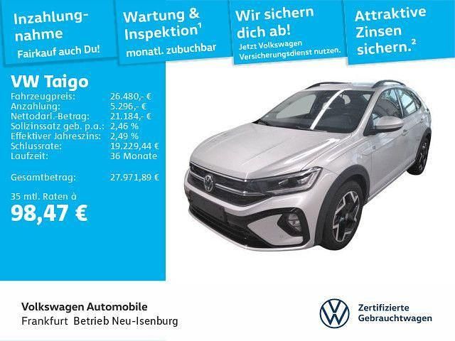 Reflexsilber metallic/reflexsilber metal (metallic) Gebraucht 2025 VW Taigo R-line SUV | 26.480 € (Fairer Preis) - Bild 1/4