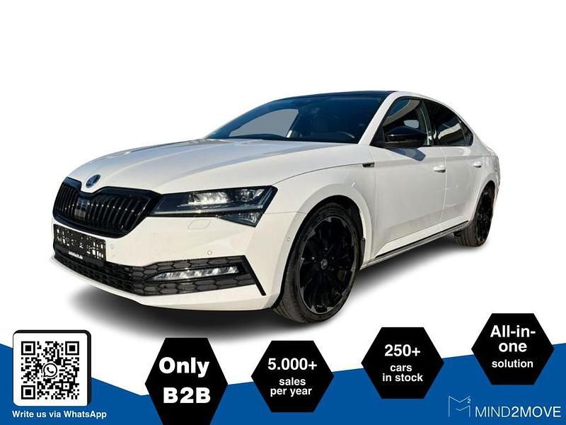 Weiß Gebraucht 2020 Skoda Superb SportLine Limousine | 25.200 € (Etwas zu teuer) - Bild 1/3