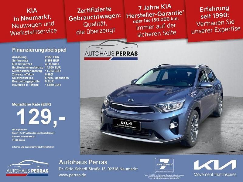 Blau Gebraucht 2018 Kia Stonic Spirit SUV | 13.850 € (Fairer Preis) - Bild 1/4